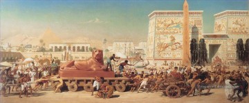 Israël en Egypte Edward Poynter Peinture à l'huile